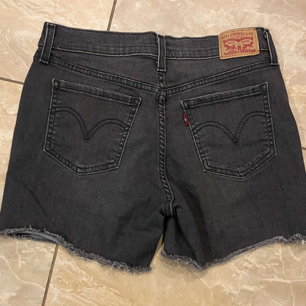 Levi's Women's Dark Gray Jean Shorts